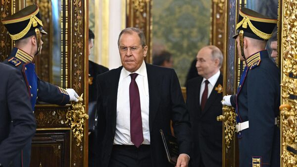 Sergey Lavrov arrives to attend a meeting of Russian President Vladimir Putin with Cuban President Miguel Diaz-Canel at the Kremlin, in Moscow - Sputnik Africa