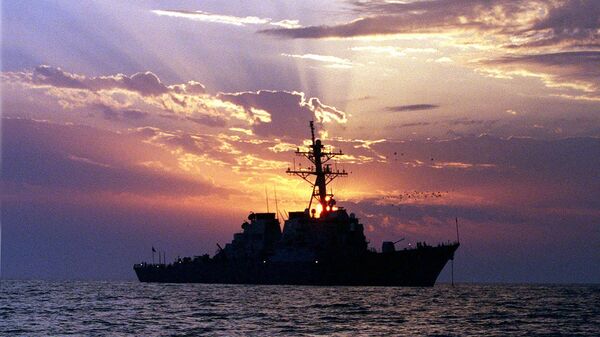 The guided missile destroyer USS Carney (DDG 64) patrols the waters of the Persian Gulf. File photo. - Sputnik Africa
