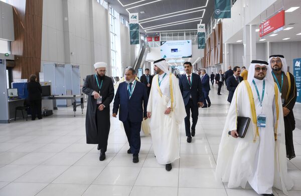 A Qatari delegation visits the international business forum “Russia-Islamic World: KazanForum 2024” in Kazan, capital of Russia&#x27;s Muslim-majority Republic of Tatarstan, on Wednesday, May 15, 2024. - Sputnik Africa