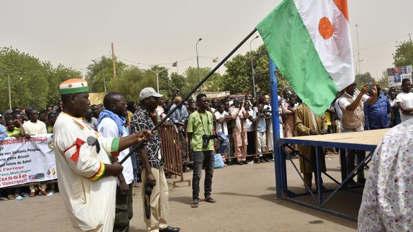 manifestation pour le départ des soldats us du Niger - Sputnik Afrique