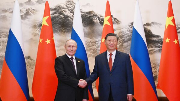 President Vladimir Putin arrived in China on an official visit - Sputnik Africa
