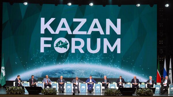 KAZANFORUM 2024. Plenary session: Financial and Logistics Infrastructure of Russia and the OIC Countries. Photos can be used on terms listed in the media-bank's Forum section. - Sputnik Africa