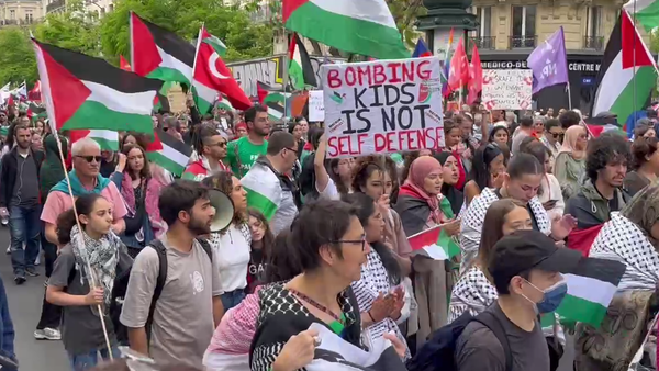Manifestation pro-palestinienne à Paris, le 18 mai 2024 - Sputnik Afrique