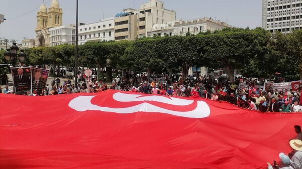 Une marche en soutien du Président Kaïs Saïed, Tunis, 19 mai 2024 - Sputnik Afrique