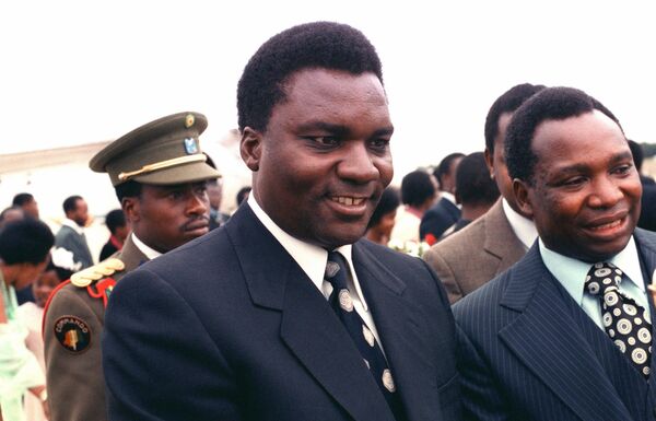 The second president of Rwanda, Juvénal Habyarimana (1937–1994). His private Falcon 50 jet was shot down near Kigali International Airport, killing him. - Sputnik Africa