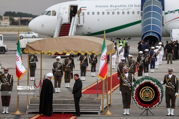 The ceremony for the transfer of the bodies of those who died in Iranian President&#x27;s Raisi helicopter crash. - Sputnik Africa