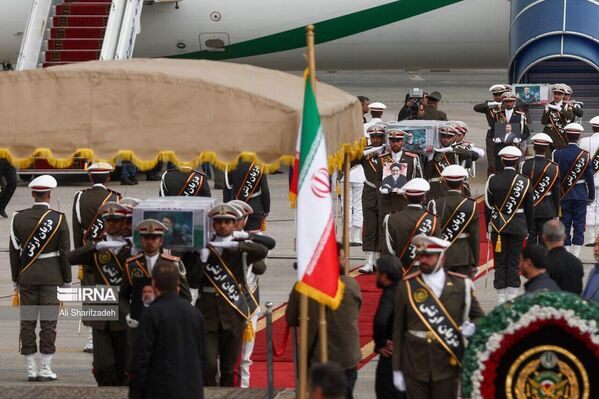 The ceremony for the transfer of the bodies of those who died in Iranian President&#x27;s Raisi helicopter crash - Sputnik Africa