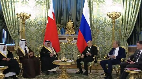 Russian President Vladimir Putin met with King of Bahrain Hamad bin Isa Al Khalifa in Moscow on May 23, 2024. - Sputnik Africa