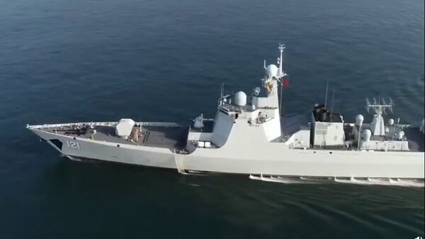 Chinese Navy destroyer (Hull 121) conducts exercises featuring main gun shooting and damage control in October 2020 - Sputnik Africa
