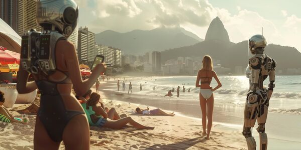 Beach in the futuristic Rio de Janeiro, Brazil. - Sputnik Africa