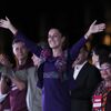 President-elect Claudia Sheinbaum addresses supporters at the Zocalo, Mexico City's main square, after the National Electoral Institute announced she held an irreversible lead in the election, early Monday, June 3, 2024.  - Sputnik Afrique