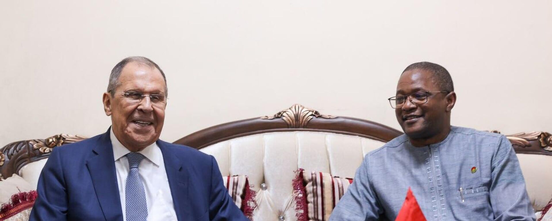 Russian and Burkinabe Foreign Ministers Sergey Lavrov and Karamoko Jean-Marie Traoré, June 4, 2024, Ouagadougou - Sputnik Africa, 1920, 05.06.2024