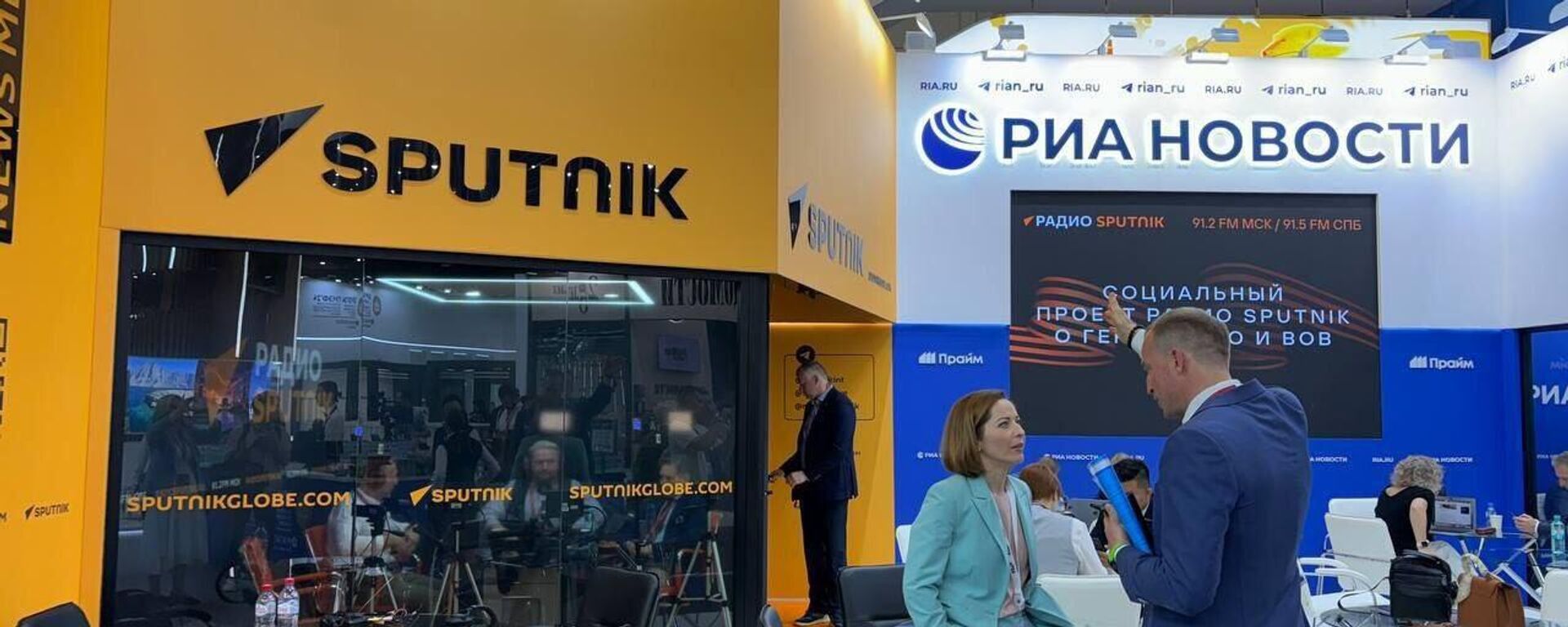 Sputnik's studio at SPIEF-2024 - Sputnik Africa, 1920, 05.09.2024