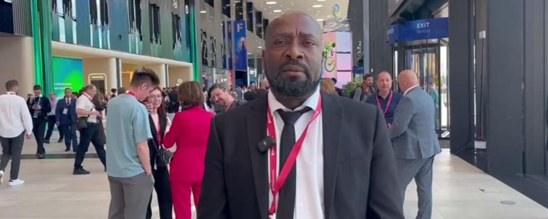President of Cameroonian diaspora in Russia and Editor-in-Chief of the Hello Africa magazine, Louis Gowend, at the SPIEF 2024. - Sputnik Africa, 1920, 06.06.2024