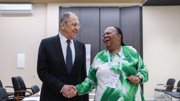 Sergueï Lavrov et Naledi Pandor - Sputnik Afrique