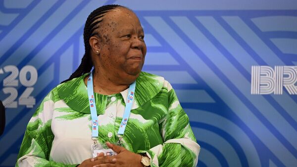 South African Foreign Minister Naledi Pandor before the meeting of the BRICS foreign ministers in Nizhny Novgorod. - Sputnik Africa