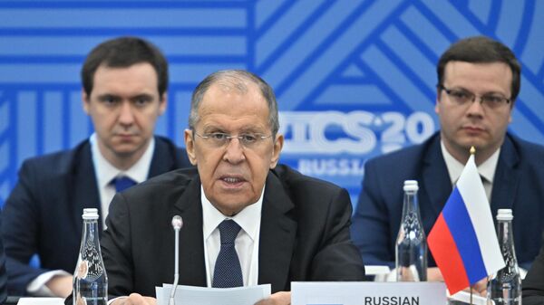 Russian Foreign Minister Sergey Lavrov at a meeting of the BRICS foreign ministers in Nizhny Novgorod. - Sputnik Africa