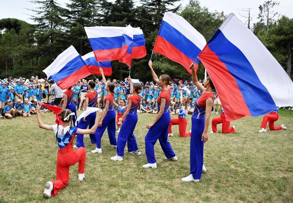 Celebration of Russia Day on the territory of the International Children&#x27;s Center &quot;Artek&quot; in Crimea. - Sputnik Africa