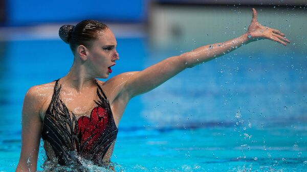 Svetlana Kolesnichenko clinched the gold medal in the solo technical program in synchronized swimming at the BRICS Games in Kazan - Sputnik Africa