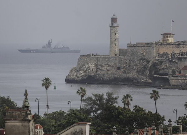 Russia&#x27;s Admiral Gorshkov frigate arrives at the port of Havana on June 12, 2024. - Sputnik Africa