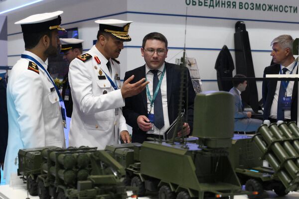 Visitors at the International Maritime Defense Show &quot;Fleet-24&quot; in Kronstadt, Russia - Sputnik Africa