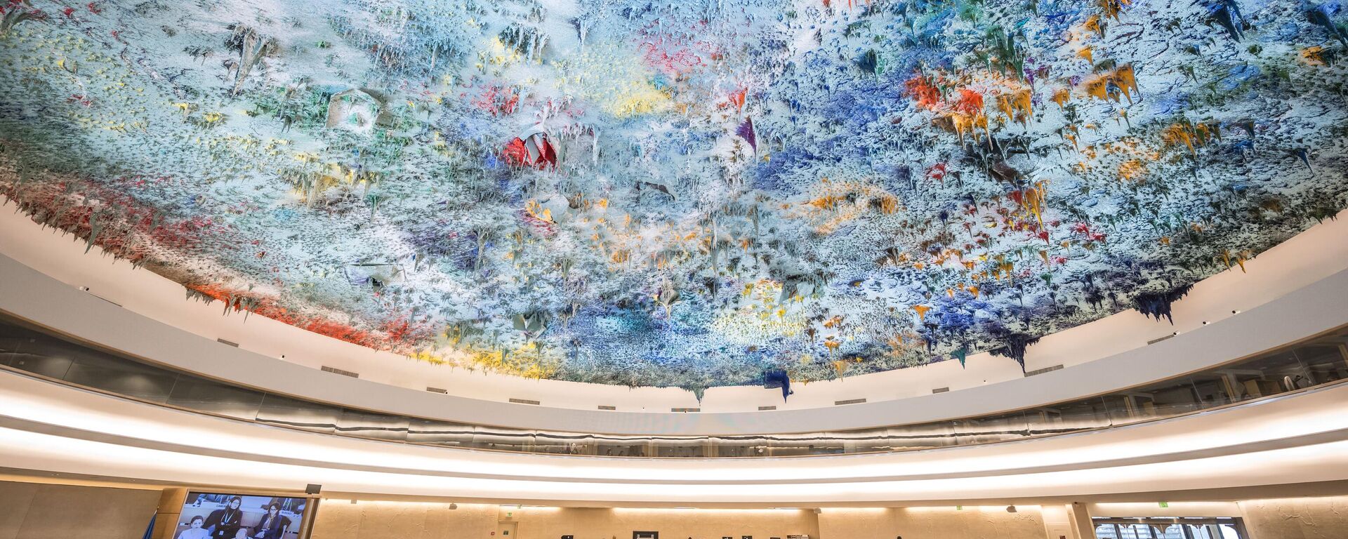 General view during a session to debate on the report of the United Nations High Commissioner for Human Rights on the situation in the Occupied Palestinian Territory at the 55th session of the United Nations Human Rights Council in Geneva on February 29, 2024. - Sputnik Africa, 1920, 20.06.2024