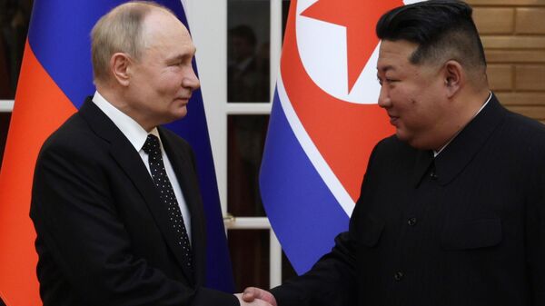 Russian President Vladimir Putin's visit to North Korea. June 19, 2024. - Sputnik Africa
