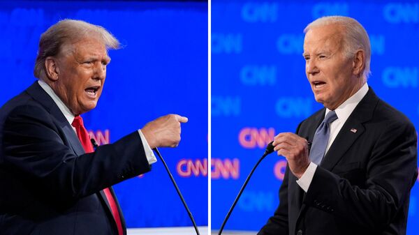Дебаты между Дональдом Трампом и Джо Байденом в Атланте  - Sputnik Afrique