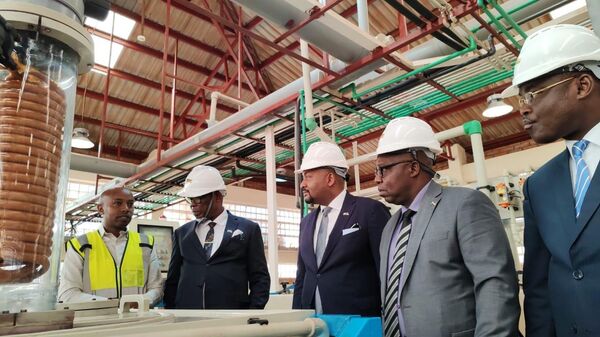 Le Premier ministre centrafricain visite une usine de traitement de l'or au Rwanda - Sputnik Afrique