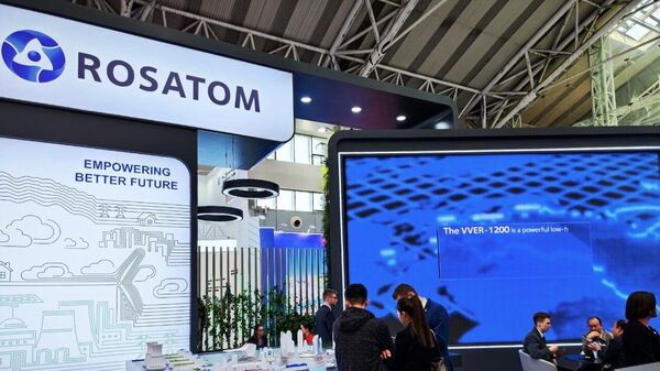 Stand of the state corporation Rosatom at the VIII Russian-Chinese EXPO in Harbin. - Sputnik Africa