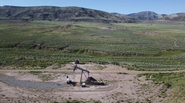 A pumpjack dips its head to extract oil in a basin north of Helper, Utah, July 13, 2023.  - Sputnik Africa