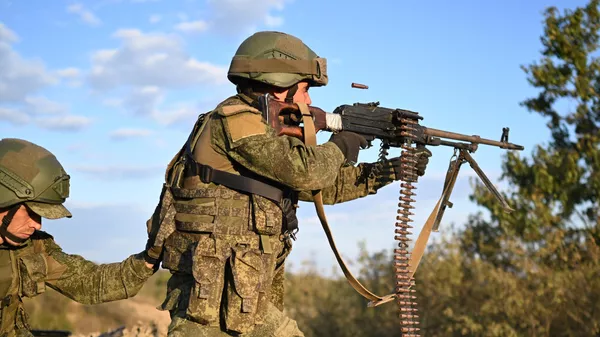 Militaires russes lors de l'opération spéciale - Sputnik Afrique