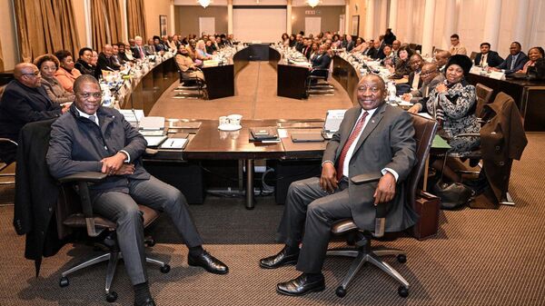 Pre-Cabinet Lekgotla photo. - Sputnik Africa