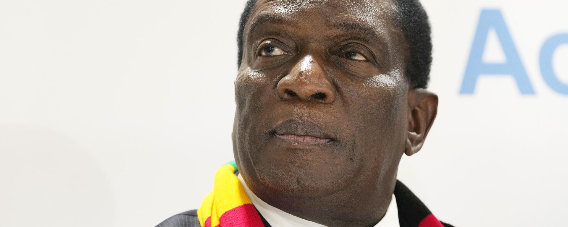 Zimbabwe's President Emmerson Mnangagwa attends a session at the Africa Pavilion at the COP27 U.N. Climate Summit, Nov. 7, 2022, in Sharm el-Sheikh, Egypt.  - Sputnik Africa, 1920, 15.07.2024