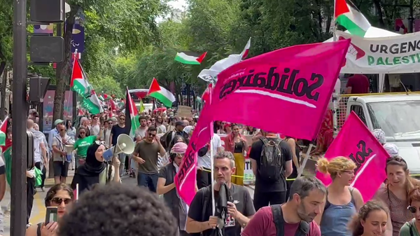 Manifestation pro-palestinienne à Paris, le 20 juillet 2024 - Sputnik Afrique