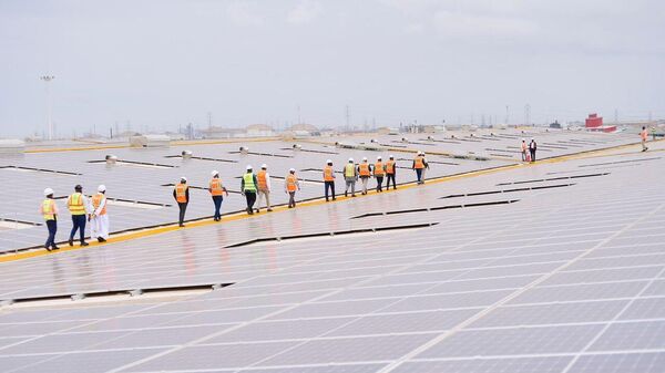 A rooftop solar plant in Tema, Ghana. - Sputnik Africa