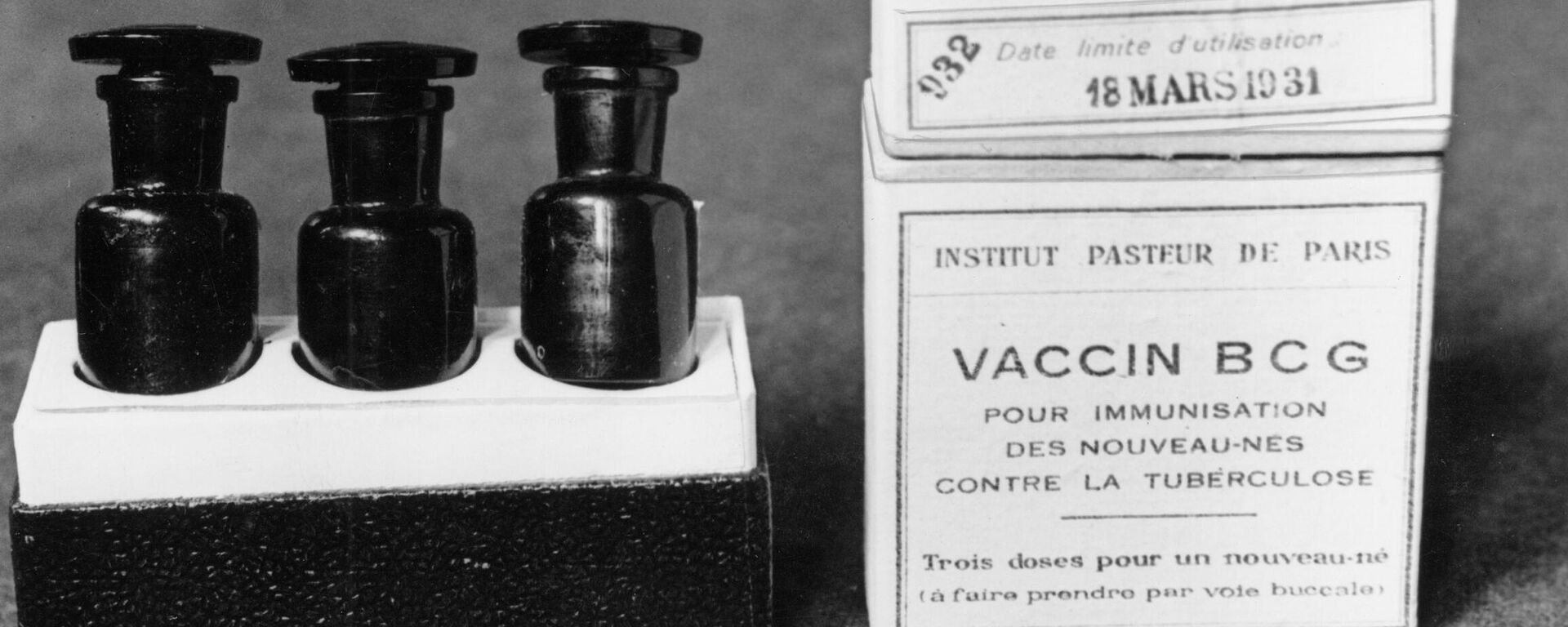 This March 1931 file photo shows ampules of the BCG vaccine against tuberculosis in a laboratory at the Institute Pasteur in Paris, France. - Sputnik Africa, 1920, 07.08.2024