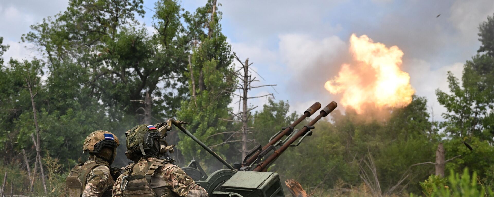 A Russian air defense fire unit in the special military operation zone. File photo - Sputnik Africa, 1920, 09.08.2024