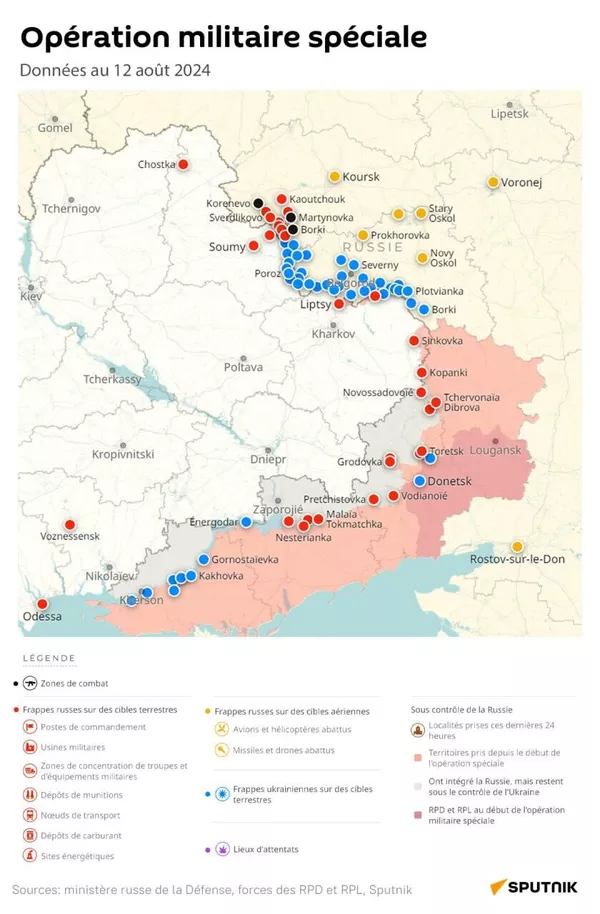 Opération militaire spéciale, le 12 août juillet 2024 - Sputnik Afrique