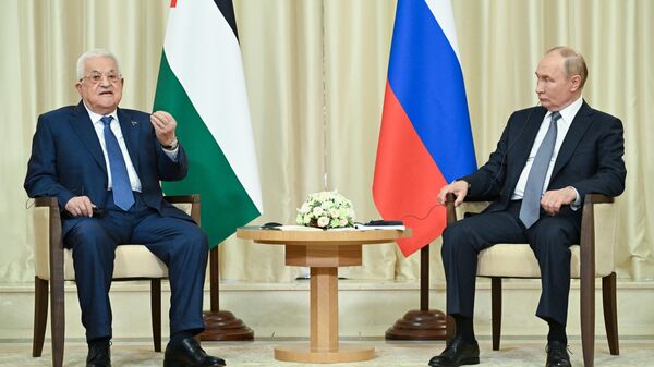 Meeting of Russian President Vladimir Putin and Palestinian President Mahmoud Abbas - Sputnik Afrique