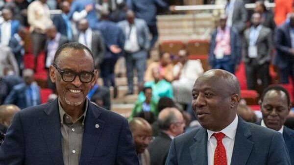 Paul Kagame and Edouard Ngirente - Sputnik Africa