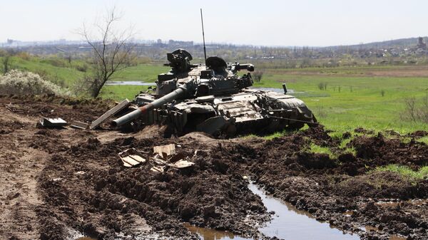  Ukrainian tank destroyed in Russia's special op. - Sputnik Africa