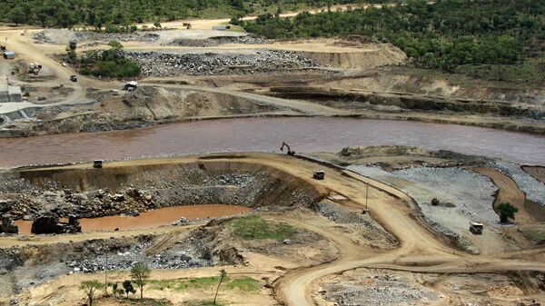 Le Nil Bleu coule à proximité du site du futur barrage de la Renaissance éthiopienne (archives) - Sputnik Africa