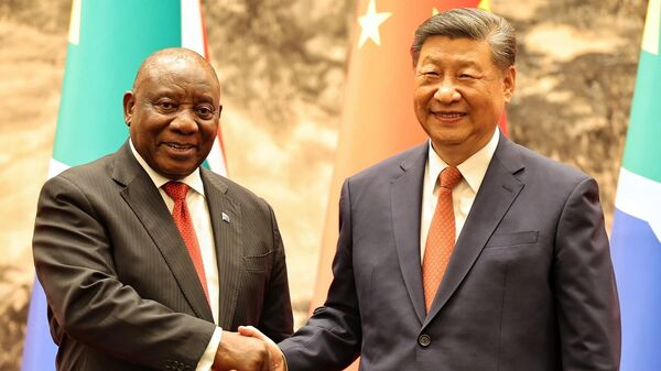 Rencontre de Cyril Ramaphosa avec Xi Jinping à Pékin le 2 septembre 2024 - Sputnik Afrique