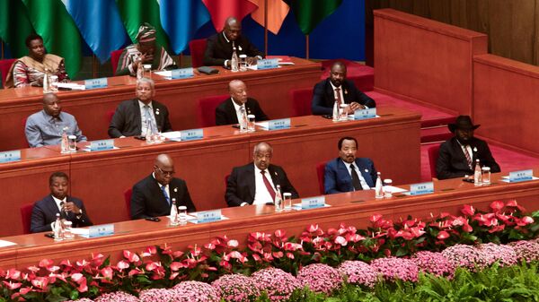 Forum participants during the opening ceremony of the 2024 Forum on China-Africa Cooperation summit at the Great Hall of the People in Beijing. - Sputnik Africa