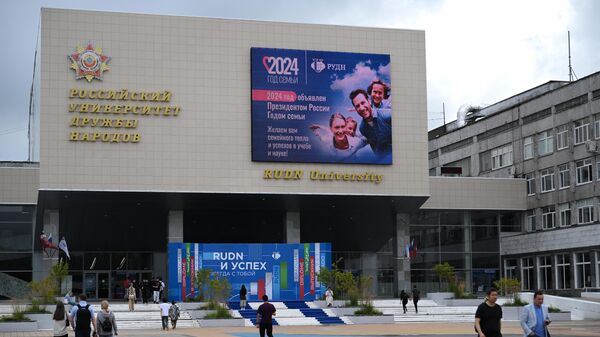 The building of the Peoples' Friendship University of Russia in Moscow. - Sputnik Africa
