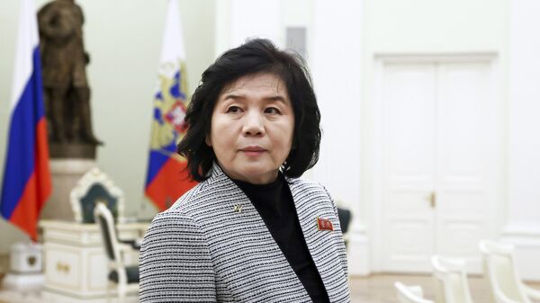 North Korean Foreign Minister Choe Son Hui arrives to meet with Russian President Vladimir Putin at the Kremlin in Moscow, Russia, Tuesday, Jan. 16, 2024. - Sputnik Africa