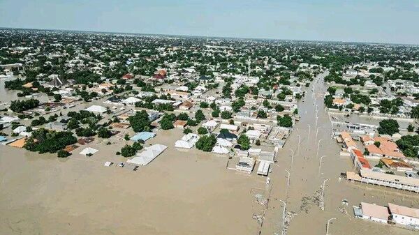 Floods in Maiduguri. - Sputnik Africa