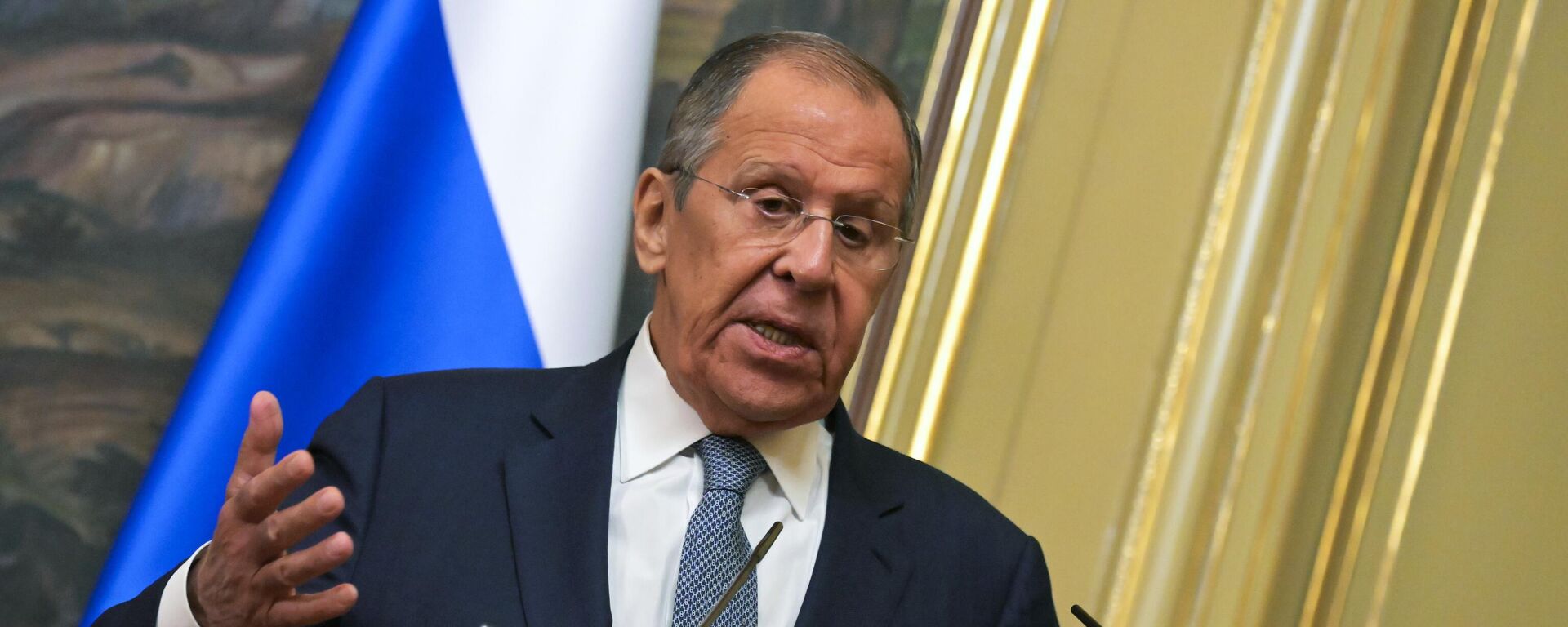 Russian Foreign Minister Sergey Lavrov during a press conference following talks with Egyptian Foreign Minister Badr Abdelatty in Moscow. - Sputnik Africa, 1920, 16.09.2024