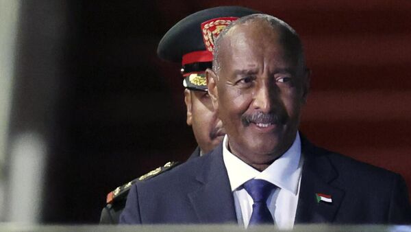 Sudan's army chief Abdel Fattah al-Burhan arrives at Beijing Capital International Airport in Beijing, China, Tuesday, Sept. 3, 2024.  - Sputnik Africa